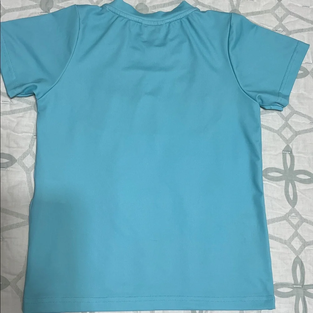 Smocking Dog Boutique Kids Light Blue Golf Patch Tee